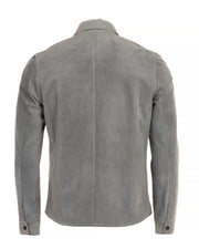Perforated Suede Leather Shirt