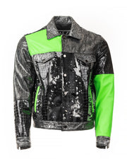 Toxic Mixed Leather Jacket