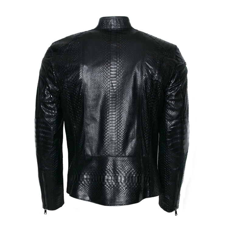 Python with Caiman Leather Jacket